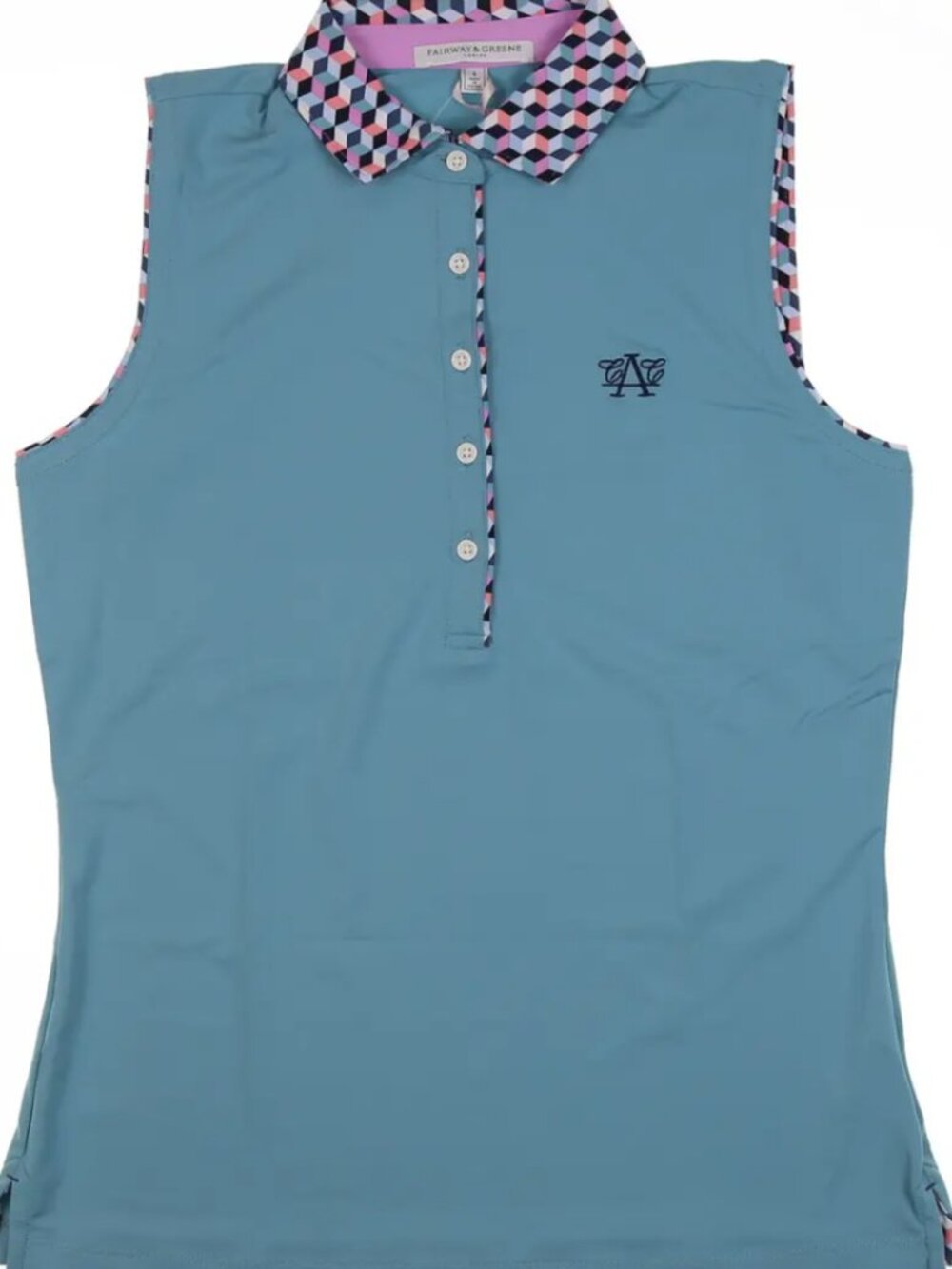 Women's NWT Fairway & Greene sleeveless golf polo